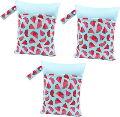 Natte Luiertas - Opbergtas Baby - Reizen en Opslag - Dubbele Vakken - 37x30cm - Willekeurige Kleuren