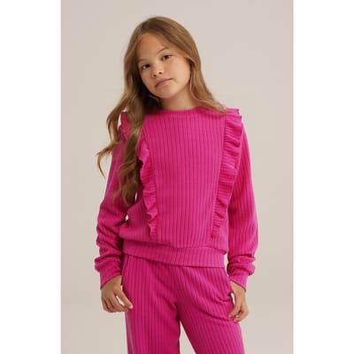 We Fashion Sweater Fuchsia Maat: 158/164 | Truien Outlet | Unisex | Roze