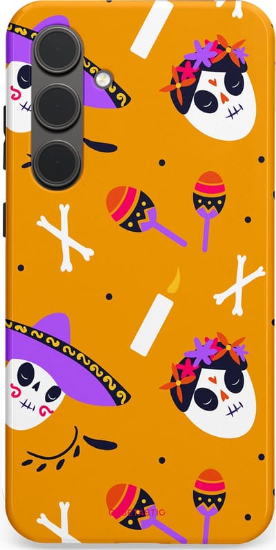 Casetastic Hoesje Geschikt voor Samsung S24 Plus - Stijlvolle Beschermende Duo-layer Case - Viva Muertos