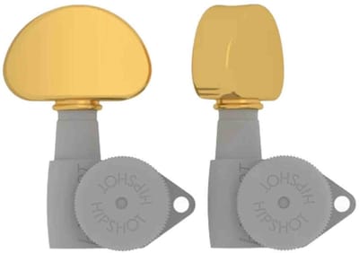 Hipshot HS6B1MOOG Half Moon Stemknop voor Gitaarmechaniek Gold, per stuk