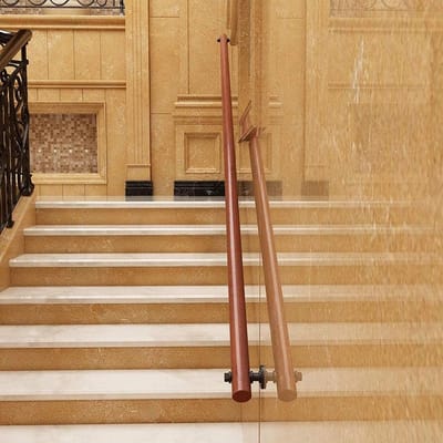 Houten Trapleuning - Steun Stang - Veilig Traplopen - Binnen Buiten Gebruik - 300cm Lengte - Gelakt