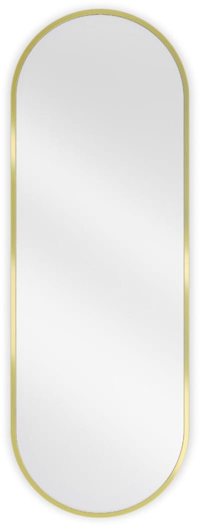 Mexen Loft ovale badkamerspiegel 100 x 35 , gouden frame - 9851-100-035-000-50