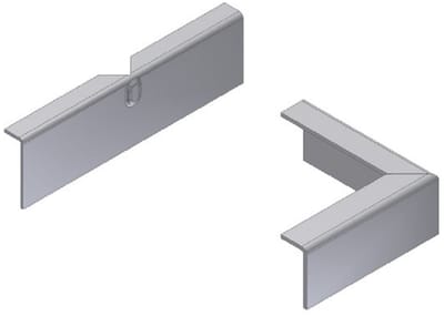 Verbindingsplaatje Tbv Daktrim 60X64 Mm