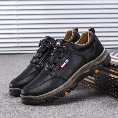 Heren katoenen schoenen lente en herfst nieuwe dikke warme schoenen mode dikke zolen outdoor wandelschoenen daddy schoenen 44