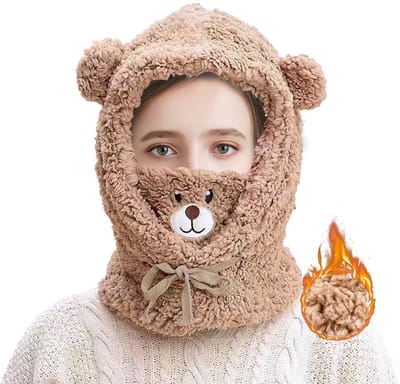 Dailygoods- Bivakmuts Warm - Fleece - Winddicht - Gezichtsmasker - Thermisch - 3-in-1 Hoed/Masker/Halsdoek
