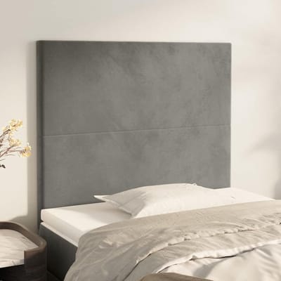 Hoofdborden Bed - Hoofdeinde Kussens - Slaapkamer Comfort - In Hoogte Verstelbaar - 100 x 78/88 cm - Lichtgrijs