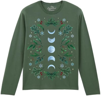 Maan Bloemen Moonlight Garden Festive The Coloured House Longsleeve T-shirt XXL
