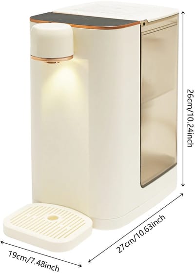 uJOY Heet water dispenser - 5 Temperatuurstanden - LED-display – Compact tafelmodel - 3L - Nachtlampfunctie - Veilig in gebruik
