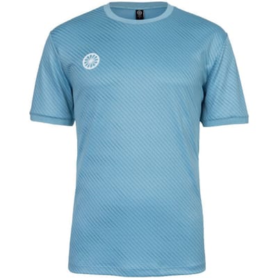 THE INDIAN MAHARADJA - men pique printed tee - Tennis t-shirt korte mouw heren - Lichtblauw