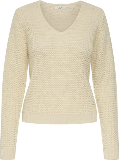 Jacqueline de Yong Trui Jdyellen L/s V-neck Pullover Knt 15308897 Whitecap Gray Dames Maat - XL