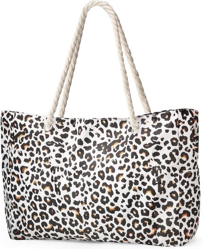 beifon Strandtas XXL familie met ritssluiting, strandtas dames grote waterdichte opvouwbare strandtas badtas strand shopper tas tote bag handtas voor strand reizen