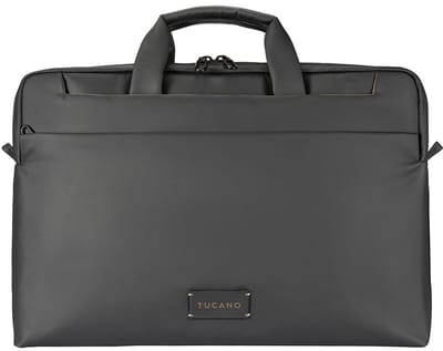 Tucano Work Out 5 Double bag MacBook 16” – Gemaakt van Milieuvriendelijk RPET – Waterbestendig – Dubbel Compartiment voor Betere Organisatie - Zwart