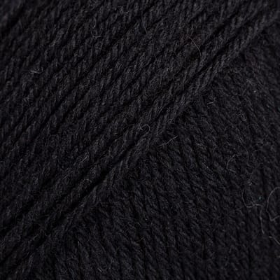 DROPS Fabel Uni Colour - 400 zwart - Wol Garen