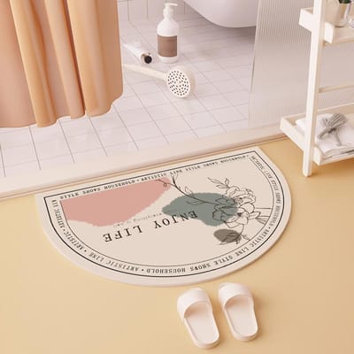 Licht Luxe Badkamer Antislip Mat Toiletdeur Zachte Diatomeeënaarde Mat Toilet Gemakkelijk Te Reinigen Absorberende Voetmat 40*60cm