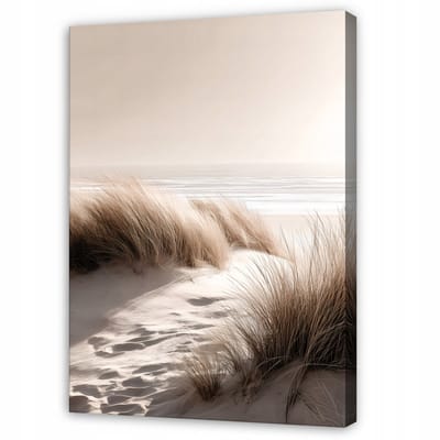WALLARENA - Schilderij op Canvas 70x100 cm - Schilderijen - Canvas schilderij - Strand motif - Voor de slaapkamer van de salon - Op het doek