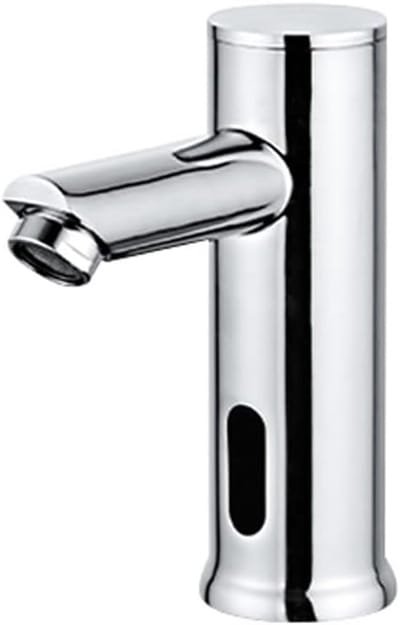 KZQ Automatische slimme sensorkraan, contactloze badkamerkraan, messing kraan, commerciële wastafelkraan (korte versie - warm en koud water).