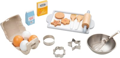 Lelin® Houten Bakset 13 Delig – Houten Speelgoed voor Rollenspel en Bakken – Keukenspeelgoed – Vanaf 3 Jaar
