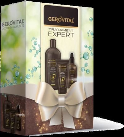 Gerovital Argan Haarverzorging Cadeauset - Shampoo + Haarmasker + Haarolie - Voor Droog & Beschadigd Haar | 3-Delige Set - 250 ml /100 ml /50 ml