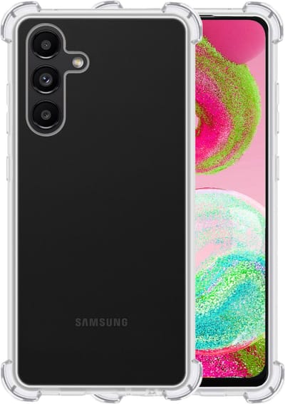 Hoesje - Geschikt voor Samsung Galaxy A04s - Sterk & Shockproof - Siliconen Case - Back Cover - Telefoon Hoes Shock Proof - Telefoonhoesjes - Transparant