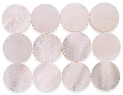 Dailygoods- Fretboard Inlay 6mm - Abalone Inlay Dots - 12/20 Stuks - Decoratie voor Gitaar/Bas/Ukulele - Lichtgewicht - Duurzaam Materiaal