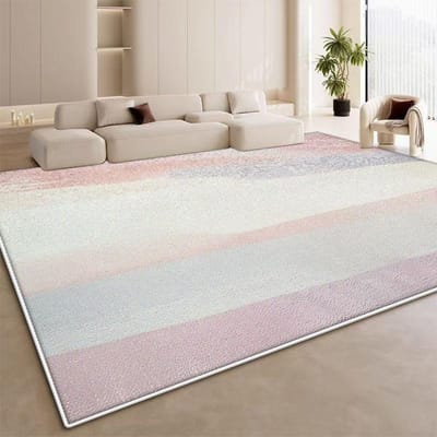 Eenvoudige Stijl Verloop Woonkamer Kleed Antislip Meisjeskamer Senior Decoratie Tapijt Groot Formaat Garderobe Kaptafel Mat Gemakkelijk Schoon 120*160cm