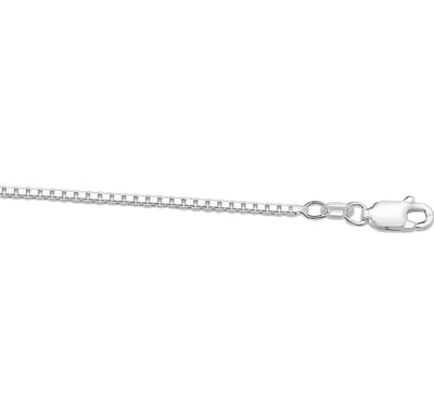 YO&NO - Ketting - Zilver - Venetiaans - 1mm - 50cm - Sieraden vrouw - Gerhodineerd - Zilver 925