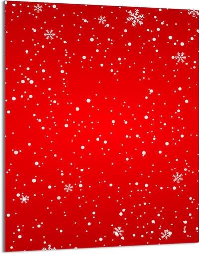TMK ArtDeko - Snijplank - 40x52 cm - Rood - Hartglas