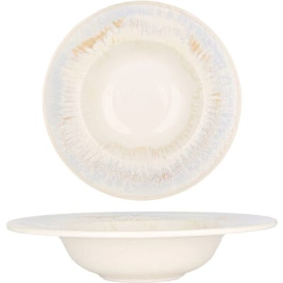 By Bone Pastabord - Wave - Porselein - 25 cm (400cc) - set van 2