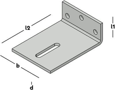 Hoekanker Zwaar 50X150 110X6mm Therm.Verz 0756656 - 10 stuks