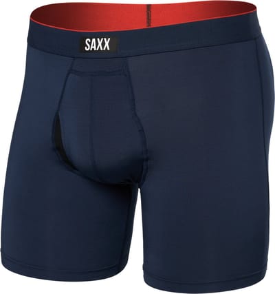 SAXX Heren Boxershort Multi-Sport Mesh - Boxer met BallPark Pouch® PRO - Lichtgewicht Sport Ondergoed - Marine Blauw - M