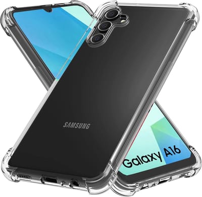 Shockproof Flexibele achterkant Silicone hoesje transparant Geschikt voor: Samsung Galaxy A16