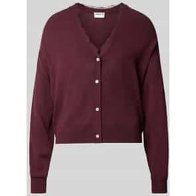 cardigan met v-hals en met kant