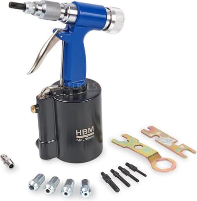 HBM Professionele Pneumatische Blindklinkmoertang M4-M10, 6,2 Bar, 2,43 kg
