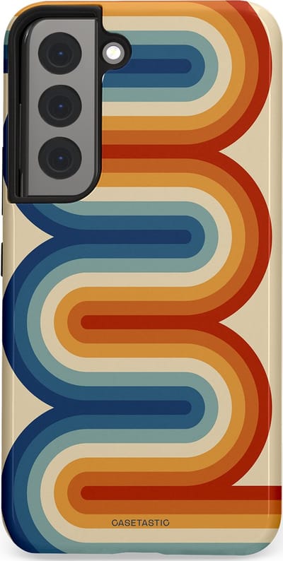 Casetastic Hoesje Geschikt voor Samsung S22 - Stijlvolle Beschermende Duo-layer Case - Vintage Boog