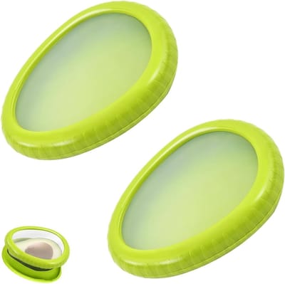 Herbruikbare Silicone Fruitopslagdozen - Set van 2, Ideaal voor het Vershouden van Groenten en Fruit, Duurzame Voedselcontainers voor Keukenorganisatie