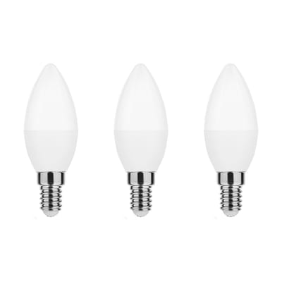 Modee E14 LED Lamp 4.9W - 470lm - 4000K - Neutraal Wit - LED Kaarslamp B35 - Vervangt 40W Halogeen Gloeilamp - 3 stuks