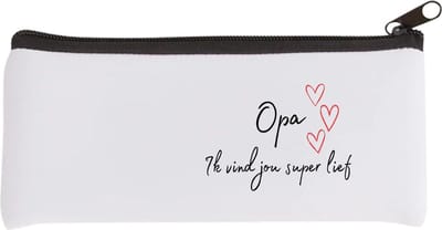Akyol - opa ik vind jou super lief Etui - Opa - de liefste opa - verjaardag - cadeautje voor opa - opa artikelen - kado - geschenk - 20 bij 9 cm