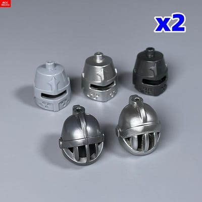 MOC Stenen Helm Hoofddeksel Hoed Ideaal Voor 4cm Figuur Leergericht Bouwstenen Gemonteerd Speelgoed Poppen Speelgoed