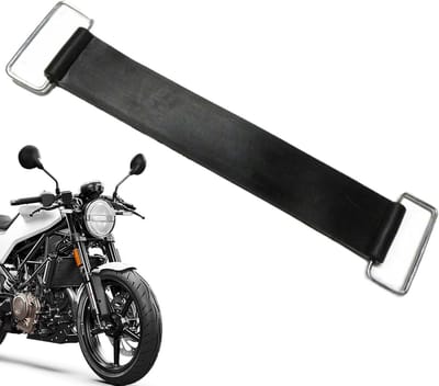 Motorfiets Batterij Spanband - Batterij Bevestiging - Veilige Montage - Elastische Band - Tot 25 cm - Zwart