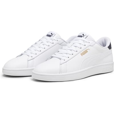 PUMA Puma Smash 3.0 L Unisex Sneakers - PUMA White-PUMA Navy-PUMA Gold