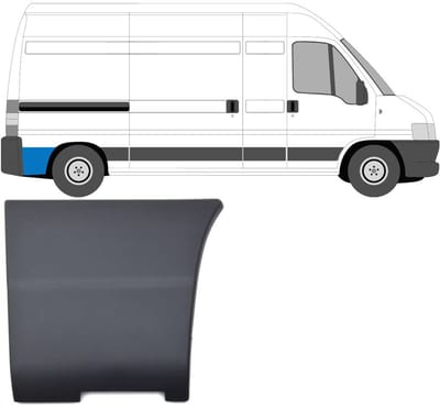 Zijlijst sierlijst achterspatbord voor Citroen Jumper 2002-2006 / Rechts
