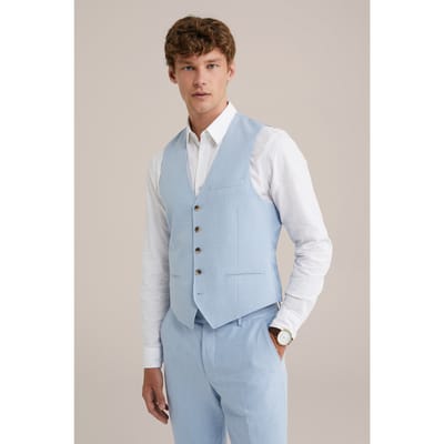 WE Fashion Waistcoat Light Blue Taglia: 52 | Pantaloni da completo Outlet | Uomo | Blu