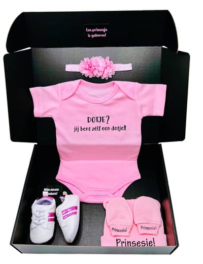 Kraamcadeau - romper - babymuts - kraamcadeau kopen - kan ook rechtstreeks als cadeau worden verstuurd