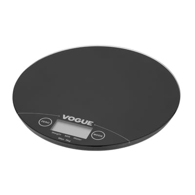 Digitale keukenweegschaal van Weighstation -  5kg - Rond model - Incl. benodigde batterijen