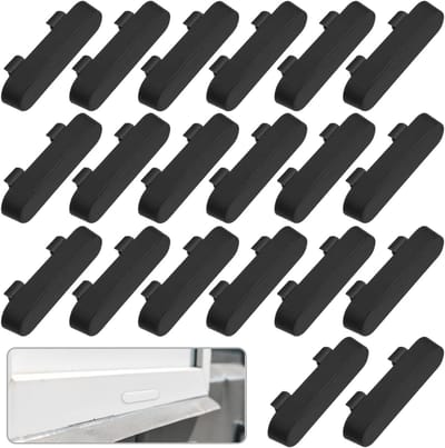 20 Stuks PVC Drainage Covers voor UPVC Raamventilatie, Vervangende Zwart Ventilatiekap voor Raamstijl