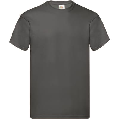 Fruit of the Loom Heren Origineel T-Shirt (Licht Grafiet)