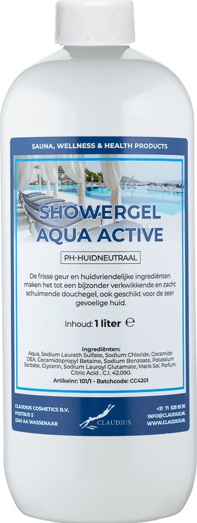 Douchegel Aqua Active 1 Liter - Showergel
