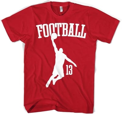 Hybris Footbasket T-shirt rood