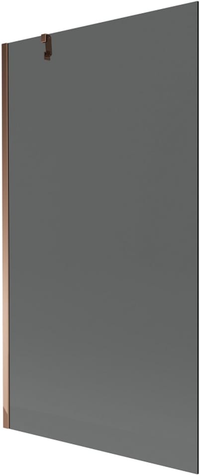 Mexen Next badwand scherm 1-deurs 100 x 150 , grafiet, roze goud - 895-100-000-00-40-60