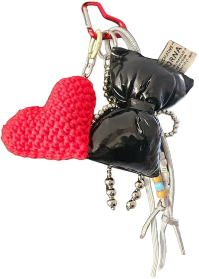 Love Keychain Rood hartjes- Hanger - Hartje beertjes sleutelhanger- Tas- Rugzak- Vriendschap - Geliefde - Rood - Valentijn cadeautje | Cadeau voor dames